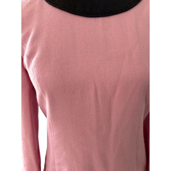 CAROLINA HERRERA Womens Vintage 100% Wool Colorblock Dress Size XS - Picture 3 of 5
